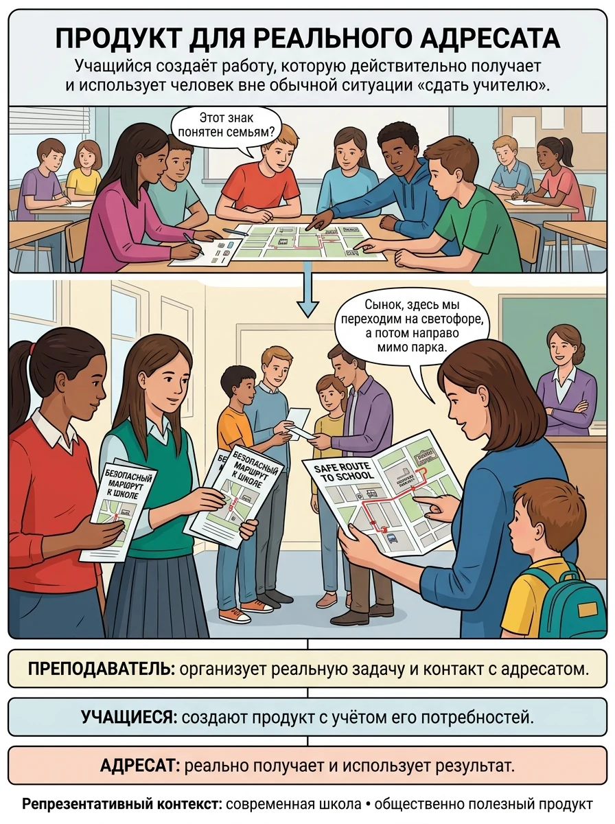 Продукт для реального адресата
